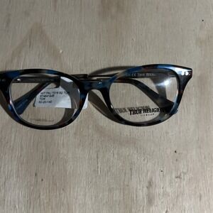 True Religion T016 Eyeglasses, Blue Tortoise, 52-20-140 Frames Only Msrp 114
